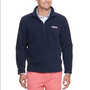 Vineyard vines navy blue fleece pullover